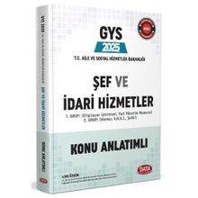 Data Yayınları T.C. Aile ve Sosyal Hizmet Bakanlığı GYS Şef ve İdari Hizmetler Tamamı Çözümlü Soru Bankası
