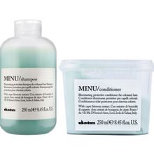 Davines 250 ml Boyalı Saçlar Minu Şampuanı + 250 ml Saç Kremi