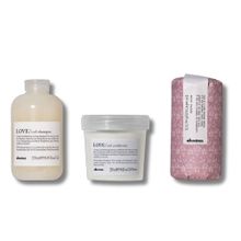 Davines Love Curl 250 ml Şampuan + Love 250 ml Krem + Curl Building 250 ml Serum