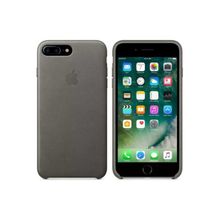 Daytona Apple iPhone 7/8 Plus Gri Deri Cep Telefonu Kılıfı