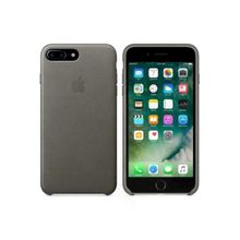 Daytona Apple iPhone 7/8 Plus Telefon Uyumlu Ultra Slim Mikrofiber Gri Deri Cep Telefonu Kılıfı