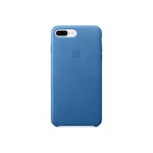 Daytona Apple iPhone 7/8 Plus Telefon Uyumlu Ultra Slim Mikrofiber Mavi Deri Cep Telefonu Kılıfı