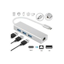 Daytona Fc05 Type-C to 3*usb 3.0 Gigabit Ethernet Rj45 Çevirici