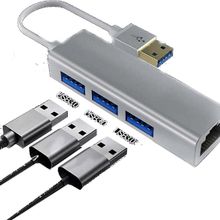 Daytona FC06 USB to 3 Port RJ45 Kablolu Gri Adaptör