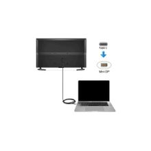Daytona K-02E Type-C To Mini Display Port 4K Hd 1.8 mt Gri Görüntü Aktarım Kablosu