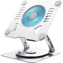 Daytona ST-804D 11-17.3 İnç Uyumlu Taşınabilir Usb 360 Derece Dönen Soğutma Fanlı Gri Macbook Standı