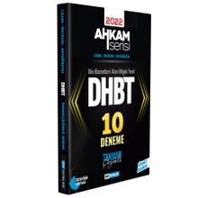 Ddy Yayınları - 2022 DHBT Tüm Adaylar İçin Tamamı Çözümlü 10 Deneme Ahkam Serisi