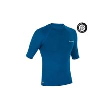 Decathlon 100 Mavi Slim Fit Kısa Kollu UV Korumalı Erkek T-Shirt