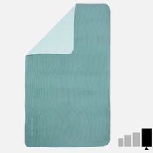 Decathlon 110x175 cm Koyu Yeşil / Yeşil Çizgili XL Mikrofiber Havlu