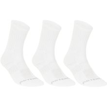 Decathlon Artengo RS 500 Uzun Konçlu 3'lü Paket Beyaz Tenis Çorabı