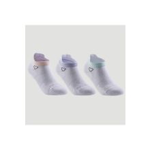Decathlon Artengo RS160 3 Çift Kısa Konç Beyaz Kalp Logolu Çocuk Unisex Tenis Çorabı