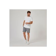 Decathlon Domyos 100 Regular Fitness Hafif Antrenman Erkek Beyaz Spor Tişörtü