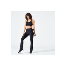 Decathlon Domyos 100 Regular Fitness Kardiyo Siyah Kadın Spor Taytı