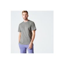 Decathlon Domyos 500 Fitness Hafif Antrenman Haki Regular Erkek Spor T-Shirt