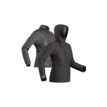 Decathlon Forclaz Travel 500 Siyah Kadın 8°C 3'ü 1 Arada Outdoor Trekking Yağmurluğu