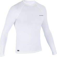 Decathlon Olaian 100 Beyaz Erkek Uzun Kollu Sörf Tişörtü