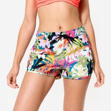 Decathlon Olaian Çiçek Desenli Tini Boardshort Kadın Kısa Deniz Şortu