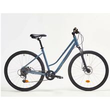Decathlon Riverside 500 Mavi Alçak Kadrolu 150-165 cm Trekking Bisikleti