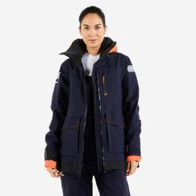 Decathlon Sailing 500 Lacivert Yelkenli Kadın Mont