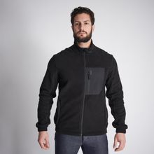 Decathlon Solognac 500 Avcılık ve Doğa Gözlemi Siyah Erkek Polar