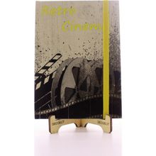 Deco Elit Lastikli Çizgisiz Sert Kapak Retro Cinema Defter