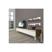 Decoraktiv Eko 140 Slm Std Beyaz Ceviz Tv Ünitesi