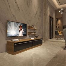 Decoraktiv EKO 4B Mdf Std Pera Siyah Tv Ünitesi