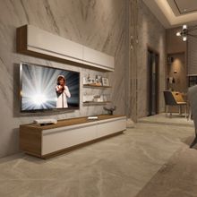 Decoraktiv EKO 5B Mdf Std Pera Beyaz Tv Ünitesi