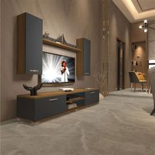 Decoraktiv EKO 5D Mdf Dvd Pera Antrasit Tv Ünitesi
