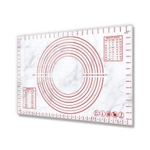 Decorita Klasik Mermer Görünümlü Cam 40x60 cm Hamur Açma Matı