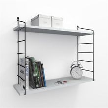 Decormet Armoni Beyaz 200X720 mm Duvar Rafı