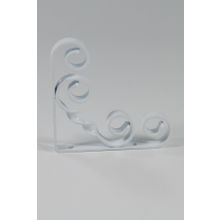 Decormet Burgulu 300 mm Beyaz Raf Altı Konsol