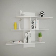 Decormet Lale Beyaz Duvar Rafı