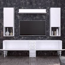 Decorotika İnci Beyaz TV Ünitesi
