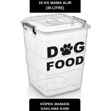 DEEMBRO Büyük boy köpek Mama maması Saklama Kabı kutusu 35 lt ortalama 15 kg mama alır Mama Saklama Kutusu