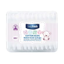 Deep Fresh 60 Adet Bebek Pamuklu Kulak Temizleme Çubuğu