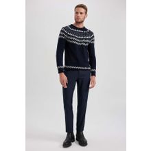 DeFacto B2091AX23AU Lacivert-NV64 Slim Fit Erkek Pantolon