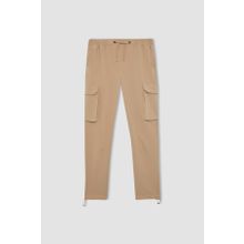 DeFacto B3585AX23AU Bej-BG185 Kargo Cepli Jogger Erkek Pantolon