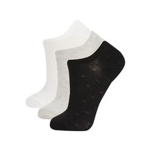 DeFacto B5224AXNS Kadın 3'lü Pamuklu Sneaker Çorap