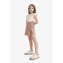 DeFacto D9305A825SM BN551 Kahve Kız Çocuk Gabardin Şort Etek