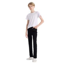 DEFACTO Erkek Çocuk Jean Pantolon, Regular Kalıp, Siyah, 5-6 Yaş