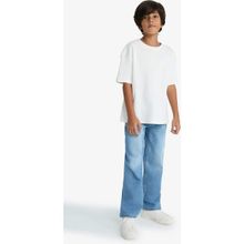 DeFacto Erkek Çocuk Wide Leg Geniş Paça Pantolon F0452A825AU - Mavi-NM35 - 5 - 6 Yaş