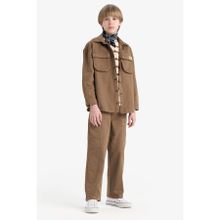 DEFACTO Erkek Çocuk Wide Leg Pantolon, Bej, 9-10 Yaş