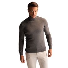 DeFacto Erkek R1124AZ Kazak Svetşört, Gri Melanj, XXL, gri (Grey Melange), XXL
