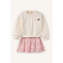 DeFacto G8105A526SM 2'li Takım Sweatshirt Kız Bebek Etek