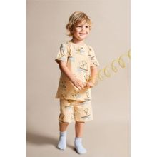 DeFacto H8212A526HS Somon %100 Pamuk Hayvan Baskılı 2'li Erkek Bebek Pijama Takımı