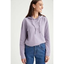 DeFacto M3657AZ19WNBK27 Relax Fit Kapüşonlu Kadın Sweatshirt
