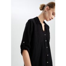 DeFacto M9407AZ22AU Regular Fit Cepli Apoletli Gömlek Tunik
