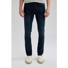 DeFacto R8791AZ23AU NM83 Pedro Slim Fit Dar Kalıp Normal Bel Dar Paça Erkek Jean Pantolon