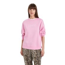 DeFacto Relax Bordo Fit Bisiklet Yaka Baskılı Kalın Kadın Sweatshirt